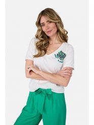 LIEBLINGSSTÜCK Koszulka "Calina" w kolorze białym rozmiar: XL. Białe bluzki LIEBLINGSSTÜCK, xl, bez wzorów, z bawełny, bez kołnierzyka, bez ramiączek. Za 148.96 zł.