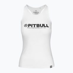 Tank top damski Pitbull R Tank Top. Białe koszulki sportowe PITBULL, bez wzorów, bez ramiączek. Za 79.99 zł.