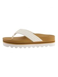Reef Japonki "Cushion Shea" w kolorze białym rozmiar: 41. Białe klapki Reef, bez wzorów, z materiału, z otwartym noskiem, bez obcasa. Za 159.21 zł.