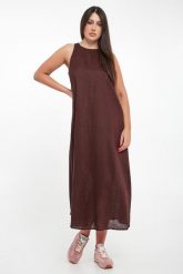 Sukienka lniana Ukara ECOALF. Sukienki Ecoalf, m, bez wzorów, bez kołnierzyka, bez ramiączek. Za 749.00 zł.