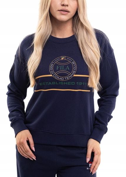 Bluza damska Fila Parella. Niebieskie bluzy Fila, xl, bez wzorów, z bawełny, z kapturem. Za 189.99 zł.