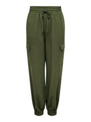 ONLY Spodnie w kolorze khaki rozmiar: M. Brązowe spodnie materiałowe Only, m, bez wzorów, z materiału. Za 61.60 zł.