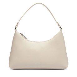 Torebka Calvin Klein. Białe torebki klasyczne Calvin Klein, bez wzorów, bez dodatków. Za 369.99 zł.