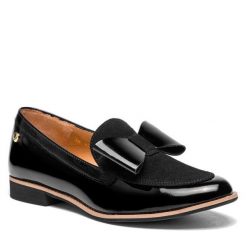 Lordsy Maciejka. Czarne lordsy Maciejka, bez wzorów, bez obcasa, bez zapięcia. Za 229.99 zł.
