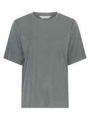MOSS COPENHAGEN Koszulka "Jacey" w kolorze szarym rozmiar: M/L. Szare bluzki Moss Copenhagen, l, bez wzorów, bez kołnierzyka, bez ramiączek. Za 135.81 zł.