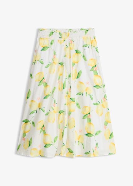 Spódnica midi z czystej bawełny. Białe spódnice bonprix, bez wzorów, z bawełny, maxi. Za 69.99 zł.