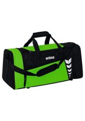 Torba sportowa Erima Six Wings. Czarne torby na ramię Erima, bez wzorów, z materiału, sportowe, na ramię, z nadrukiem, bez dodatków. Za 119.99 zł.