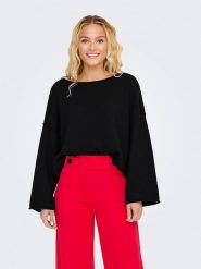 JDY Sweter "Rue" w kolorze czarnym rozmiar: XS. Czarne swetry JDY, xs, bez wzorów, bez ramiączek. Za 43.78 zł.