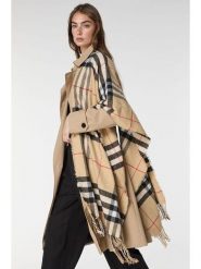 Lucky Bees Szal w kolorze beżowym - 180 x 70 cm rozmiar: onesize. Brązowe szaliki Lucky Bees, bez wzorów, z materiału. Za 109.00 zł.