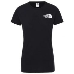 T-shirt sportowy z krótkim rękawem damski The North Face W Half Dome Tee. Czarne koszulki sportowe The North Face, bez wzorów, bez ramiączek, na jogę i pilates. Za 99.99 zł.