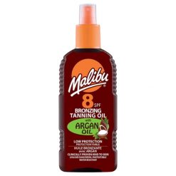 Malibu Olejek do opalania w sprayu brązujący SPF8 Ochrona przeciwsłoneczna 200 ml. Kremy do opalania Malibu. Za 53.99 zł.