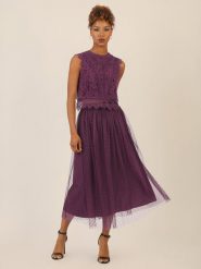 APART Spódnica tiulowa w kolorze fioletowym rozmiar: 38. Różowe spódnice Apart, bez wzorów, z tiulu, maxi. Za 252.99 zł.