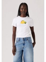 Levi's Koszulka w kolorze białym rozmiar: S. Białe bluzki Levi's®, s, bez wzorów, z bawełny, bez kołnierzyka, bez ramiączek. Za 88.64 zł.