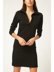 Milan Kiss Sukienka w kolorze czarnym rozmiar: L. Czarne sukienki Milan Kiss, na co dzień, l, bez wzorów, bez kołnierzyka, bez ramiączek, mini, proste. Za 152.99 zł.