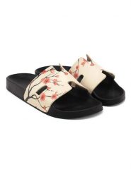 Calceo Klapki w kolorze kremowo-czarnym rozmiar: 41. Brązowe klapki Calceo, bez wzorów, z otwartym noskiem, bez obcasa. Za 43.57 zł.