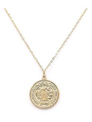 MOODE Naszyjnik "Annabella" z zawieszką - dł. 41 cm rozmiar: onesize. Żółte naszyjniki MOODE, ze stali. Za 52.99 zł.