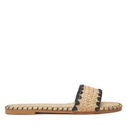 Klapki DeeZee. Brązowe klapki DeeZee, bez wzorów, bez obcasa. Za 62.99 zł.