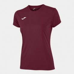 Koszulka do biegania damska Joma Combi z krótkim rękawem. Brązowe bluzki Joma, xs, bez wzorów, sportowe, bez kołnierzyka, bez ramiączek. Za 59.99 zł.