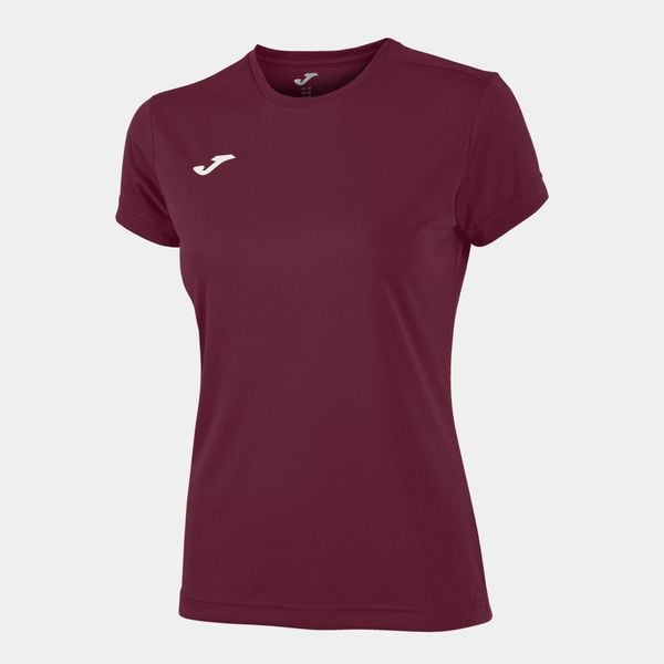Koszulka do biegania damska Joma Combi z krótkim rękawem. Brązowe bluzki Joma, xs, bez wzorów, sportowe, bez kołnierzyka, bez ramiączek. Za 59.99 zł.