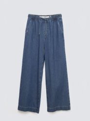 Jeansy damskie wide z pasem na gumkę niebieskie Suzie 387. Niebieskie jeansy Big Star, l, bez wzorów, z podwyższonym stanem. Za 299.99 zł.