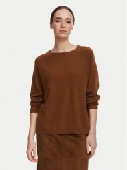 Marella Sweter Olmo1 2623366201 Brązowy Regular Fit. Brązowe swetry Marella, s, bez wzorów, z kaszmiru, bez ramiączek. Za 1,329.00 zł.