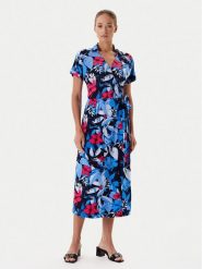 Tatuum Sukienka letnia Zerwi T2542.976 Niebieski Regular Fit. Niebieskie sukienki Tatuum, na lato, bez wzorów, z wiskozy, bez kołnierzyka, bez ramiączek. Za 341.99 zł.