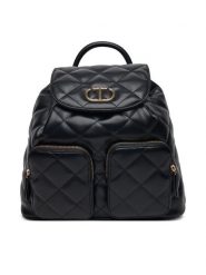 TWINSET Plecak 251TB7371 Czarny. Czarne plecaki Twinset, bez wzorów, ze skóry. Za 679.99 zł.