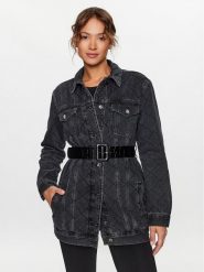 Liu Jo Kurtka jeansowa UF3086 D4804 Szary Regular Fit. Szare kurtki Liu Jo, xs, bez wzorów, z bawełny, bez kaptura. Za 789.99 zł.