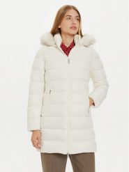 Tommy Hilfiger Płaszcz zimowy WW0WW43122 Écru Regular Fit. Płaszcze TOMMY HILFIGER, na zimę, l, bez wzorów, z syntetyku, bez kaptura. Za 1,009.00 zł.