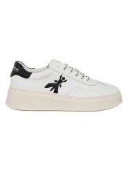 Patrizia Pepe Skórzane sneakersy w kolorze białym rozmiar: 40. Brązowe trampki Patrizia Pepe, z aplikacjami, bez zapięcia. Za 499.95 zł.