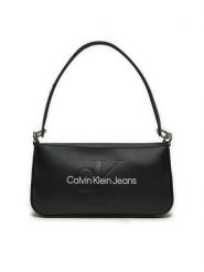 Calvin Klein Jeans Torebka Sculpted Shoulder Pouch25 Mono K60K610679 Czarny. Czarne torebki klasyczne Calvin Klein Jeans, bez wzorów, z jeansu, bez dodatków. Za 239.99 zł.