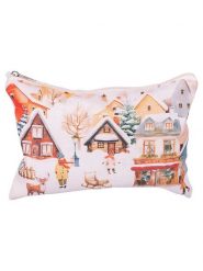 Villa d´Este Kosmetyczka "Winter Village" ze wzorem rozmiar: onesize. Kufry i kosmetyczki bez wzorów, z materiału, bez dodatków. Za 21.82 zł.