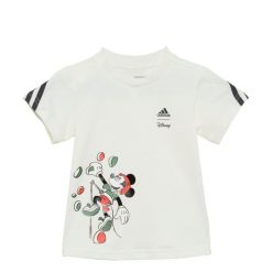 Koszulka adidas Disney Mickey Mouse. Białe koszulki sportowe Adidas, bez wzorów, bez ramiączek, na jogę i pilates. W wyprzedaży za 99.95 zł.