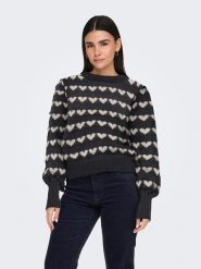 JDY Sweter w kolorze antracytowo-białym rozmiar: L. Białe swetry JDY, l, bez wzorów, bez ramiączek. Za 145.26 zł.