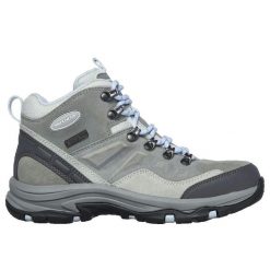Buty sportowe Skechers Rocky Mountain szare damskie. Szare obuwie sportowe Skechers, z materiału, trekkingowe. Za 356.99 zł.