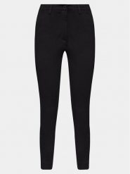 Sisley Chinosy 4BYW55AH6 Czarny Regular Fit. Czarne spodnie materiałowe Sisley, bez wzorów, z bawełny. Za 139.99 zł.