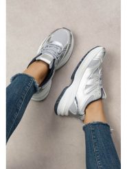 C'M Sneakersy w kolorze srebrno-szarym rozmiar: 38. Szare trampki C'M, bez wzorów, bez zapięcia. Za 159.95 zł.