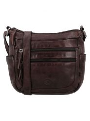 HIDE & STITCHES Skórzana torebka w kolorze brązowym - 34 x 25 cm rozmiar: onesize. Brązowe torby na ramię HIDE & STITCHES, bez wzorów, z materiału, na ramię, bez dodatków. Za 208.99 zł.