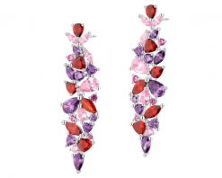 Kolczyki srebrne z cyrkoniami. Szare kolczyki Apart, z cyrkonią, srebrne. Za 539.00 zł.