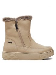 Caprice Botki 9-26402-43 Beżowy. Brązowe botki Caprice, bez wzorów, ze skóry, bez obcasa, na płaskiej podeszwie, bez zapięcia. Za 599.99 zł.
