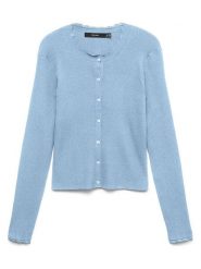 Vero Moda Kardigan w kolorze błękitnym rozmiar: L. Niebieskie kardigany Vero Moda, l, bez wzorów, ze splotem. Za 109.95 zł.