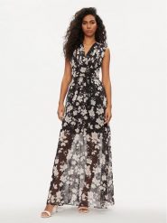 Guess Sukienka koktajlowa W3GK60 WDW82 Czarny Regular Fit. Czarne sukienki Guess, xs, z aplikacjami, z syntetyku, wizytowe, bez kołnierzyka, bez ramiączek. Za 359.99 zł.
