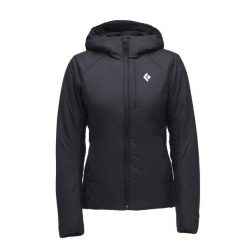Bluza damska z kapturem Black Diamond First Light Stretch. Czarne bluzy Black Diamond, na zimę, bez wzorów, z kapturem. W wyprzedaży za 1,169.70 zł.