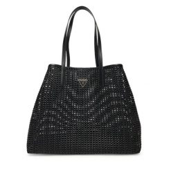 Torebka Guess. Czarne shopper Guess, z aplikacjami, bez dodatków. Za 799.99 zł.