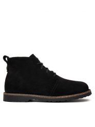 Birkenstock Botki Uppsala Mid Shearling 1028141 Czarny. Czarne botki Birkenstock, bez wzorów, ze skóry, bez obcasa, na płaskiej podeszwie, bez zapięcia. Za 859.99 zł.