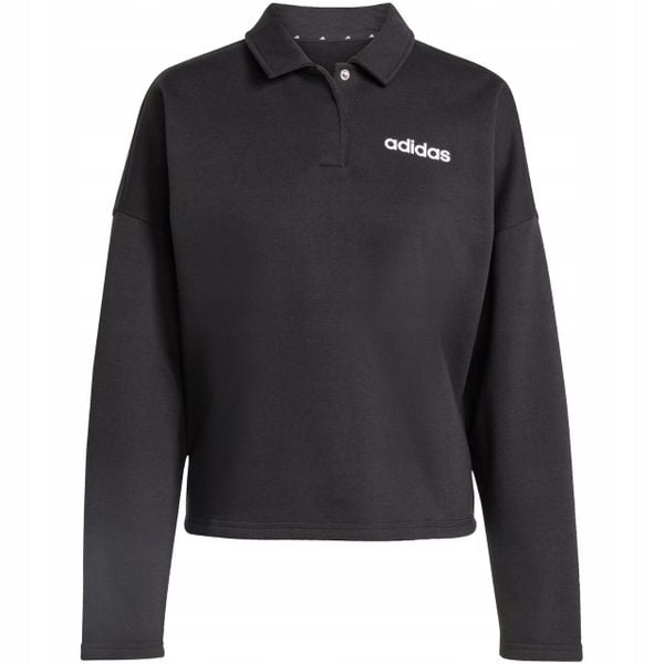 Bluza damska adidas Essentials. Czarne bluzy Adidas, l, bez wzorów, z wiskozy, bez kaptura. Za 186.99 zł.