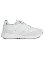Geox Sneakersy "Blumya" w kolorze białym rozmiar: 35. Białe trampki Geox, bez wzorów, z gumy, bez zapięcia. Za 234.95 zł.