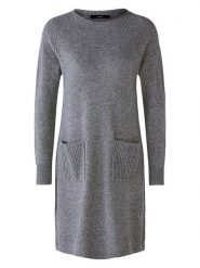 Oui Sukienka w kolorze szarym rozmiar: 42. Szare sukienki Oui, na co dzień, bez wzorów, bez kołnierzyka, bez ramiączek, midi, proste. Za 434.99 zł.