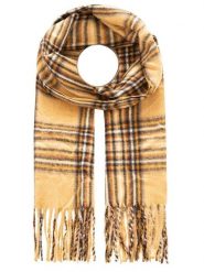 Zwillingsherz Szal w kolorze żółtym - 200 x 33 cm rozmiar: onesize. Żółte szaliki Zwillingsherz, bez wzorów, z materiału. Za 69.99 zł.