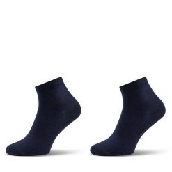 Skarpety krótkie Tommy Hilfiger. Niebieskie skarpety TOMMY HILFIGER, bez wzorów. Za 49.99 zł.